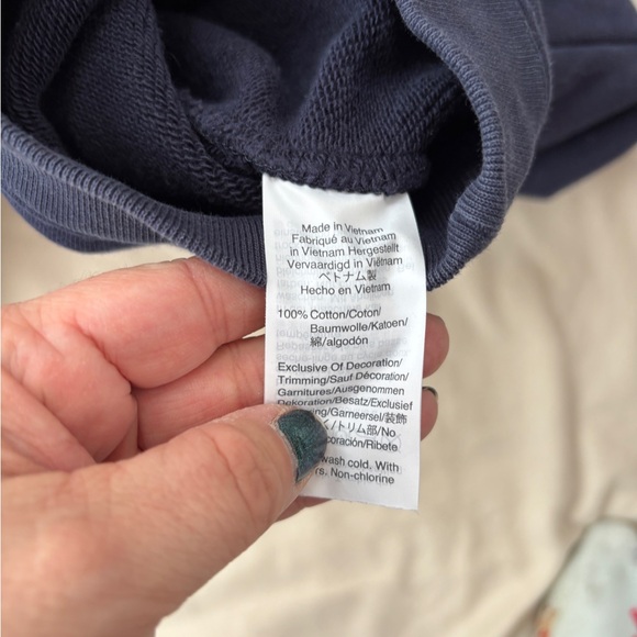 J. Crew Women's Navy Sweater with Frill Trim - Picture 6 of 6